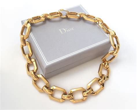 dior choker necklace|christian dior chunky necklace.